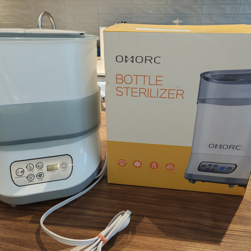 Bottle Sterilizer - White and Gray